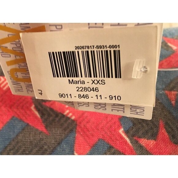 LuLaRoe Maria Maxi Dress Size XXS Americana Flag Stars 4th of July Patriotic - Picture 5 of 5